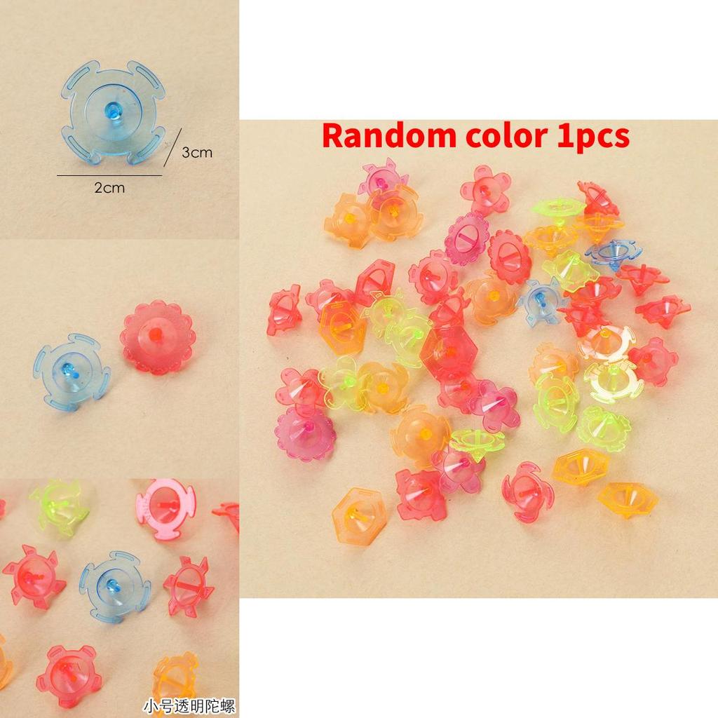 Plastic Hand Twist Transparent Gyroscope Toy For Kids Play And Collection