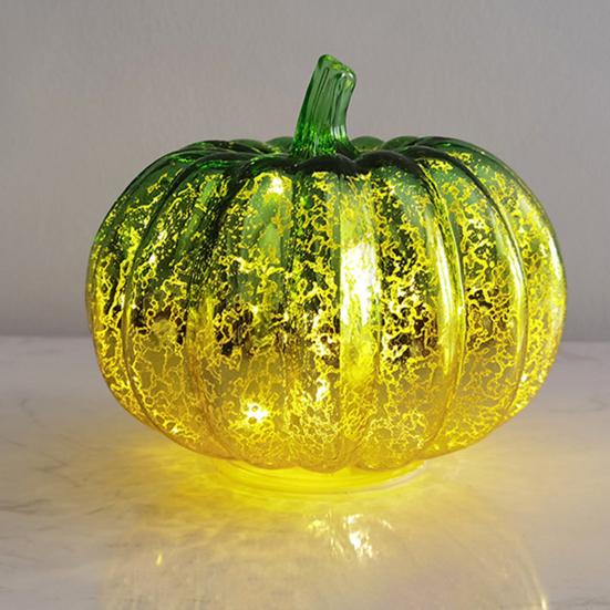 Halloween Twinkle Light Pumpkins Timer Starry Night Glass Pumpkins Fall Thanksgiving Decorations for Home Bedroom Bathroom Hallway