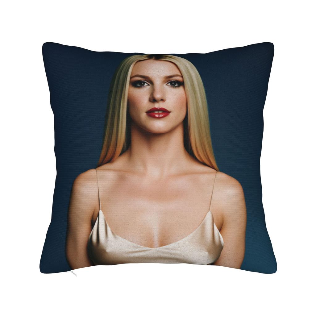 Pillow Case Star D-De Britneys-Spears Singer Square Pillow Cover For Sofa Bedroom Home Decor Funny Pillowcases