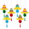 Mexican Festival Party Decoration Hat Three-Dimensional Honeycomb Charm Mexican May 5Th Decoration Charm