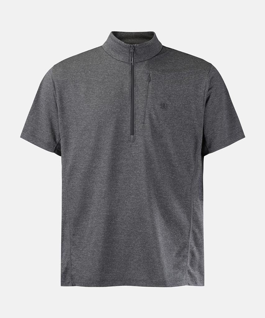 Koolongseupocheu Men'S Moss Dry Basic Zip-Up Short Sleeve T-Shirt Jwtcm26251Dml