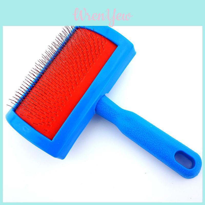 Stain-resistant Fur Brush For Dogs Plastic Handle Wholesale Pet Grooming Tool