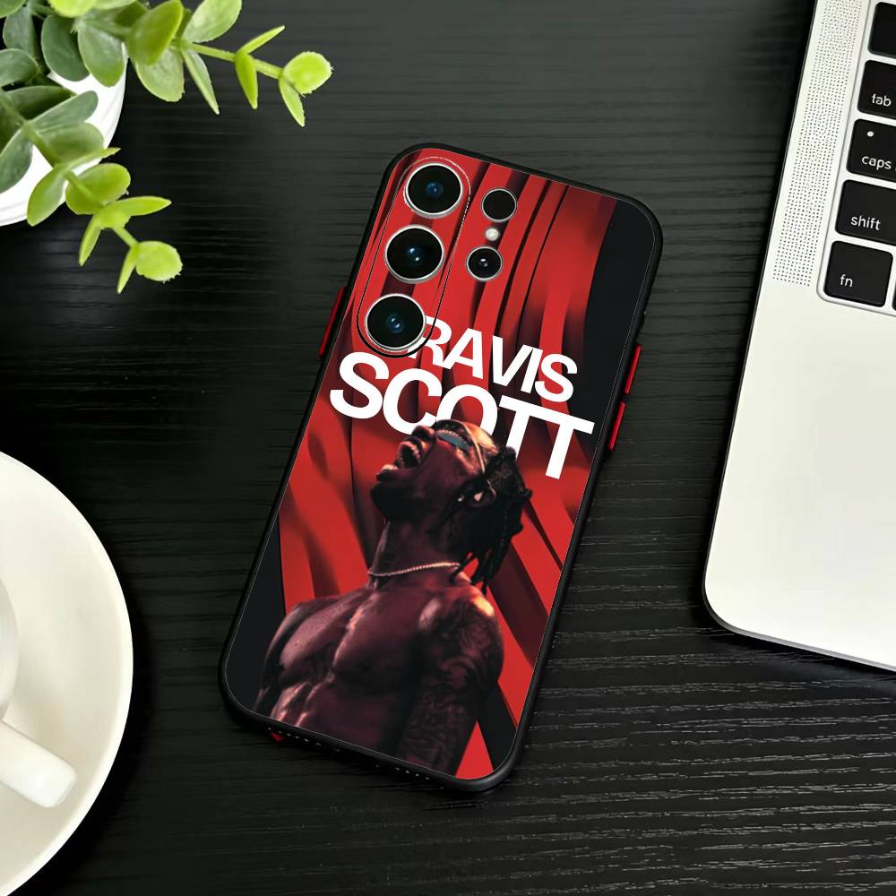 

T-Travis S-ScottS Singer Phone Case For Samsung S26,S25,S24,S23,S22,S21,S20,Ultra,Plus,FE Black Soft Cover Samsung S22ULTRA5G