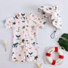 Children's Cartoon One-piece Swimsuit Boys Baby Quick-drying Sunscreen Swimsuit Baby Cute Dinosaur Ocean Theme Swimsuit