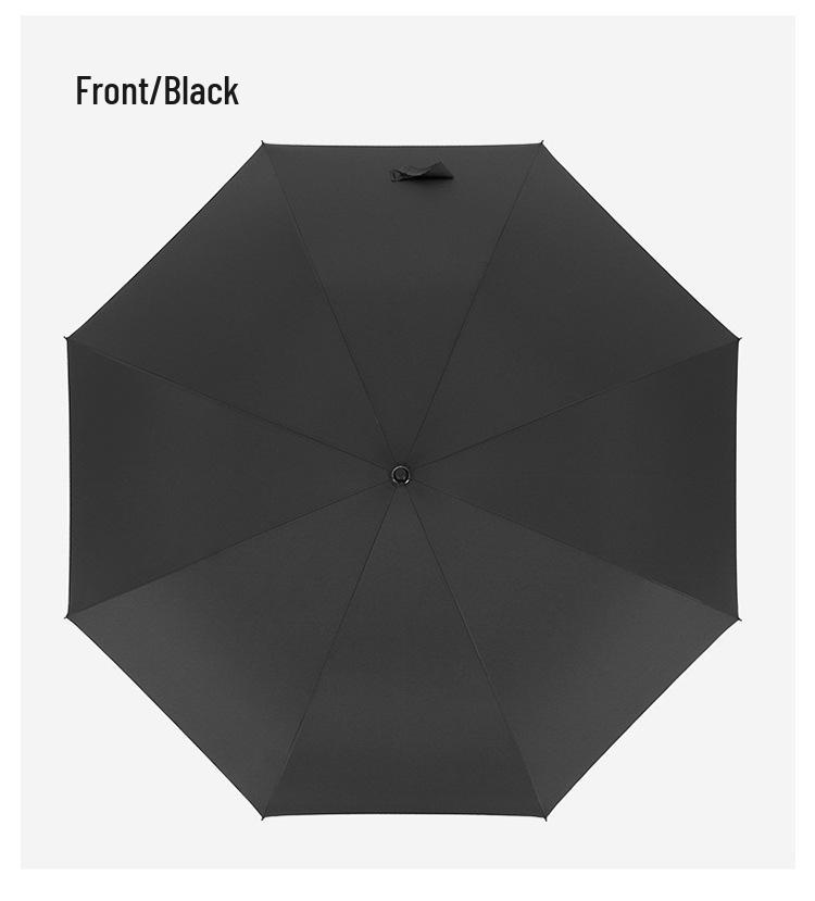 Ultra-light Carbon Fiber Aluminum Business Umbrella - Long Handle, Dual-use for Sun and Rain, Available for Custom Printing