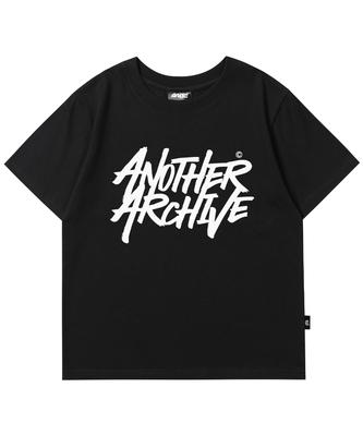 ANOTHER ARCHIVE Women'S Slim St Graffiti Short Sleeve T-Shirt_Black