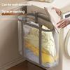 Portable Dirty Clothes Organizer Bags Breathable Nylon Mesh Laundry Basket With Handle Folding Large Capacity Toys Storage Bag