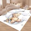 Tappeti Cartoni Animati Buonanotte Orsetto Soggiorno Camera da Letto Tappeto Facile da Pulire Tappetino Antiscivolo per Pavimento Tappetino per Divano Sedia Regalo Decorazione per la Casa