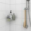 IKEA KROKFJORDEN: Corner Shelf Unit with Suction Cups, Zinc Plated (004.540.05)