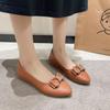 Korean Spring and Summer Fashion Women's Shoes Bowknot Bean Shallow Mouth Pointed Toe Low Heel Flat Bottom Rhinestone Single Shoes