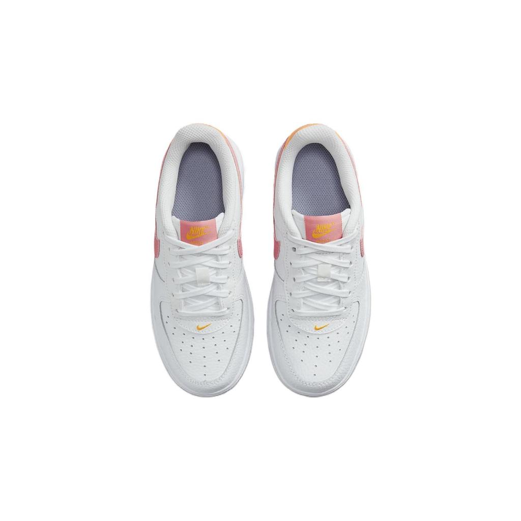 Nike Force 1 Low PS White Coral Chalk Kids Sneakers Laser-Orange Indigo-Haze FJ3484-100