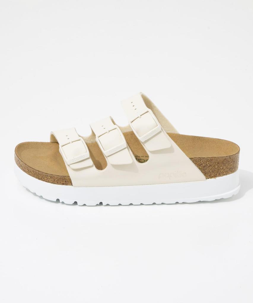 Birkenstock Florida III Flex Platform Birko-Flor Sandal EGGSHEL 1029751