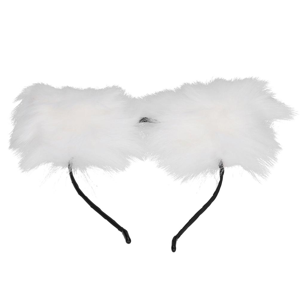 Artificial Furry Cat Ears Headband Women Headwear Hairband for Party Cosplay Daily Life