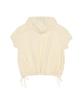 Overfit Wrinkle Shortsleeve Hoodie Yellow