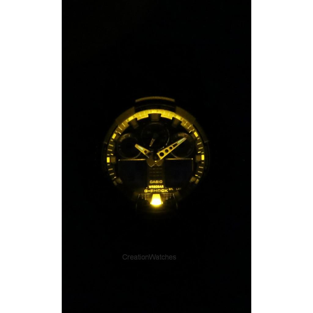 Casio G-Shock Analog Digital Resin Strap Black Dial Quartz GA-100TU-1A3 200M Men's Watch