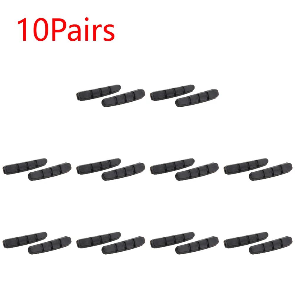 1-10Pairs Brake pads for Alloy Rims Dura Ace Ultegra 105 Rubber V Brake Blocks Road Bike Brake Pads Outdoor Cycling Accessories