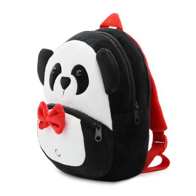 Mochila de pelúcia panda para meninos e meninas, mochilas escolares infantis