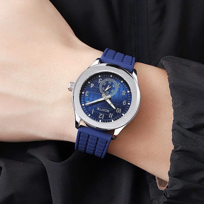 Fashion Large Dial Personalized Watch Men S Watch Tape Stainless Steel Strap Trendy Temperament Men S Watch