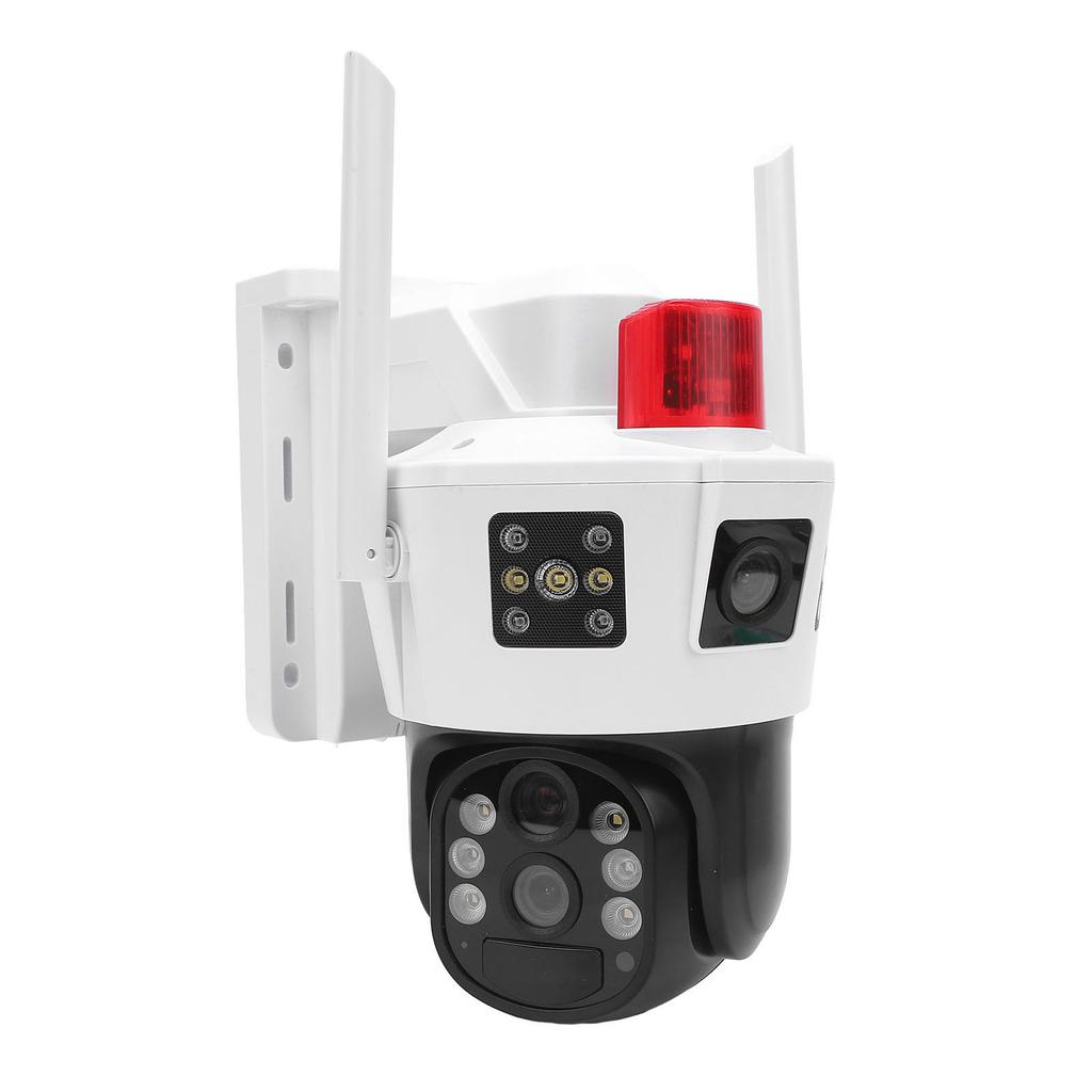 Kabellose Solarkamera für den Außenbereich, Doppelobjektiv, PIR-Bewegungserkennung, WiFi, Solar-Sicherheitskamera für den Außenbereich