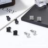 15 Paar Edelstahl Strass Kreuz Anhänger Stecker & Barbell Zirkon Ohrringe Set für Herren