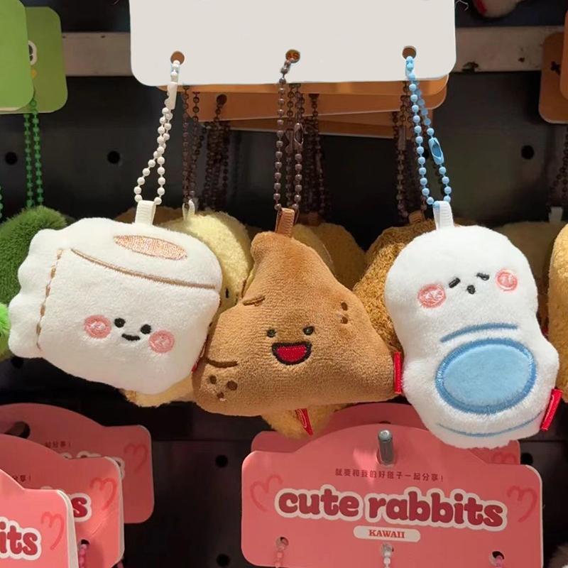 Cartoon-Schlüsselanhänger mit verrücktem Toilettenpapierrollen-Anhänger, Toilettenhocker-Plüschpuppe, lustiger Kawaii-Plüsch-Taschenanhänger, Deko-Geburtstagsgeschenk