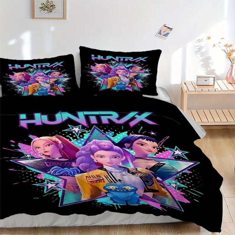 Huntrxx Future Fashion Icons Print 3Pcs Bedding Setduvet Cover With 2 Bedropillowcase Home Birthday Gift