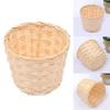 1 Stück Neuer Handgefertigter Bambus Garten Blumentopf Weidenkorb Stroh Patchwork Weide Rattan Seegras Aufbewahrungsorganizer Anzuchttöpfe