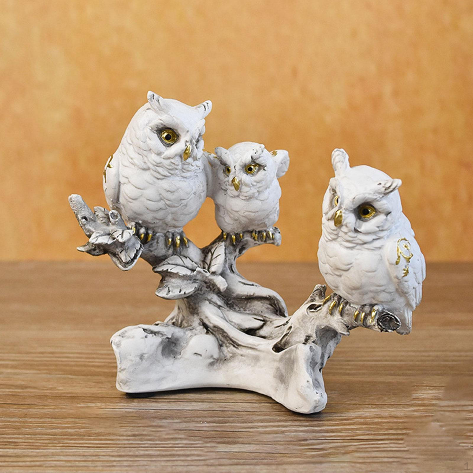 

Элегантная скульптура совы, элемент домашнего декора Style D