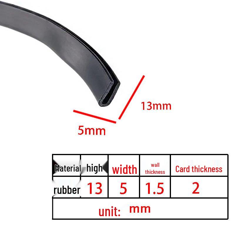 U-Shaped Rubber Anti-Collision & Edge Sealing Strip