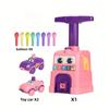 Balloon Powered Car Toy Set with Inflator - Educational Inertial Powered Vehicle for Children Ages 3 and Up,Fun Science Learning Toy, Plastic Material
