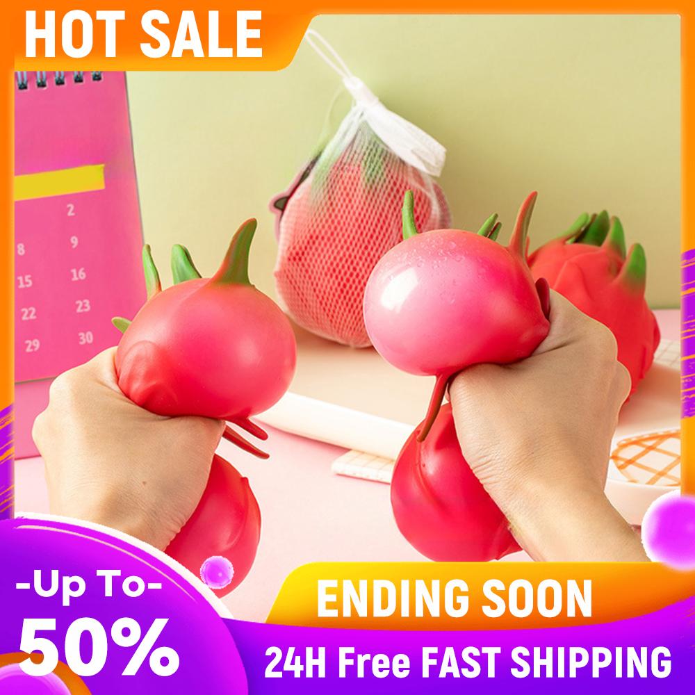 

Dragon Fruit Squishies Realistic Fruit Squeeze Ball Sensory Toys for Kids Teens Adults Party Favors Birthday Gifts China Mainland