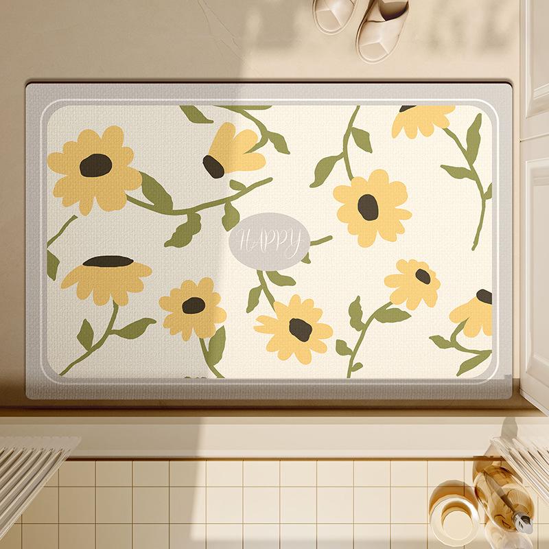 Klein Frisch Badezimmertürmatte Ins Wind Kieselgur Badezimmerbodenmatte Xiaohuahua Wasseraufnahme Fußmatte