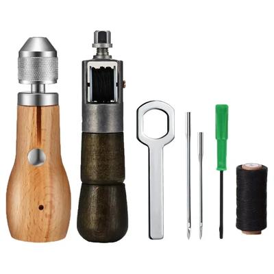 Leather Sewing Awl Thread Kit DIY Manual Sewing Machine Speedy Stitcher Leather Craft Stitching Shoemaker Canvas Repair Tool