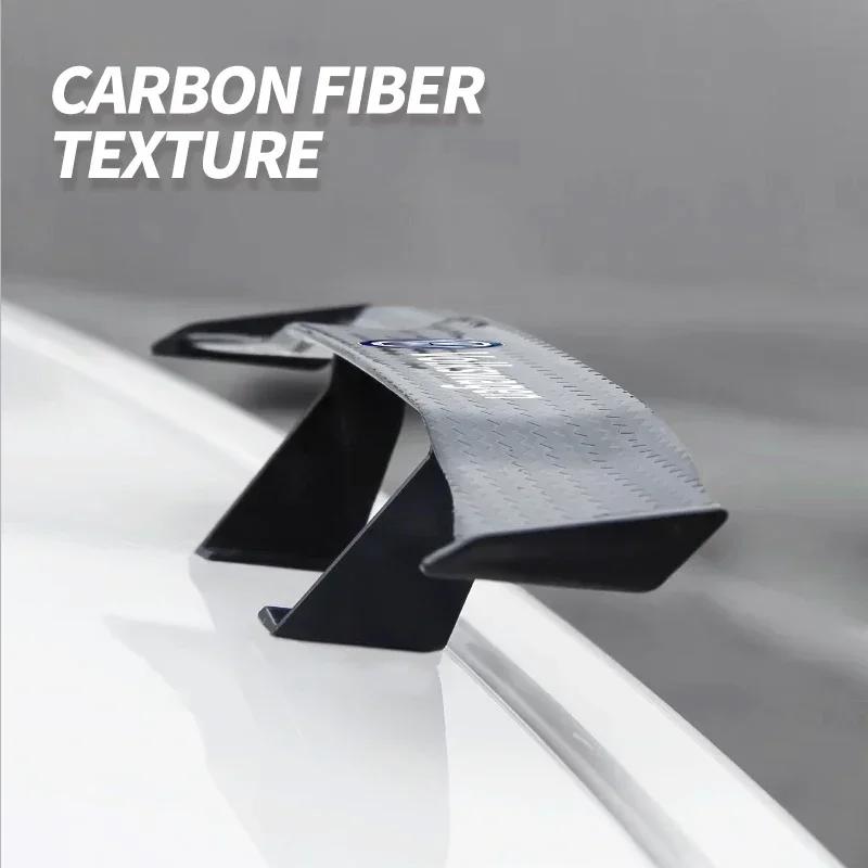 Cars 2025 Hot For Volkswagen Car Rear Mini Spoiler Wing Motorcycle Small Model Canard Tail Winglet ABS Carbon For Volkswagen R L