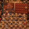 Christmas Countdown Calendar for Kids Magic Animal Advent Calendar, 24-Day Highland Cow/Cat/Sheep/Red Bird Acrylic Ornament Set, Gift Cow