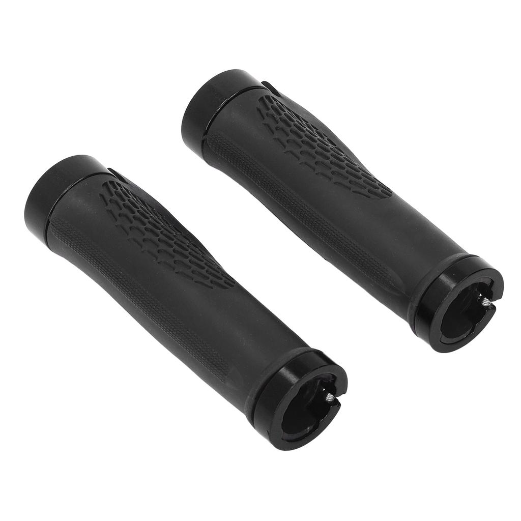 Mountain Bike Grips PP TPR Nonslip Safe Cellular Surface Ergonomic Design Metal Sides Bike