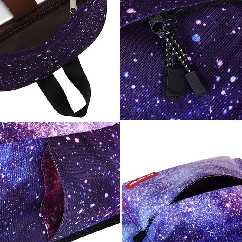 Stylish And Spacious Women Girl Galaxy Starry Backpack For School And Travel
