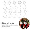 120pcs Star Shaped Christmas Tree Hooks Decoration Hangers Stainless Steel for Easter Halloween Party