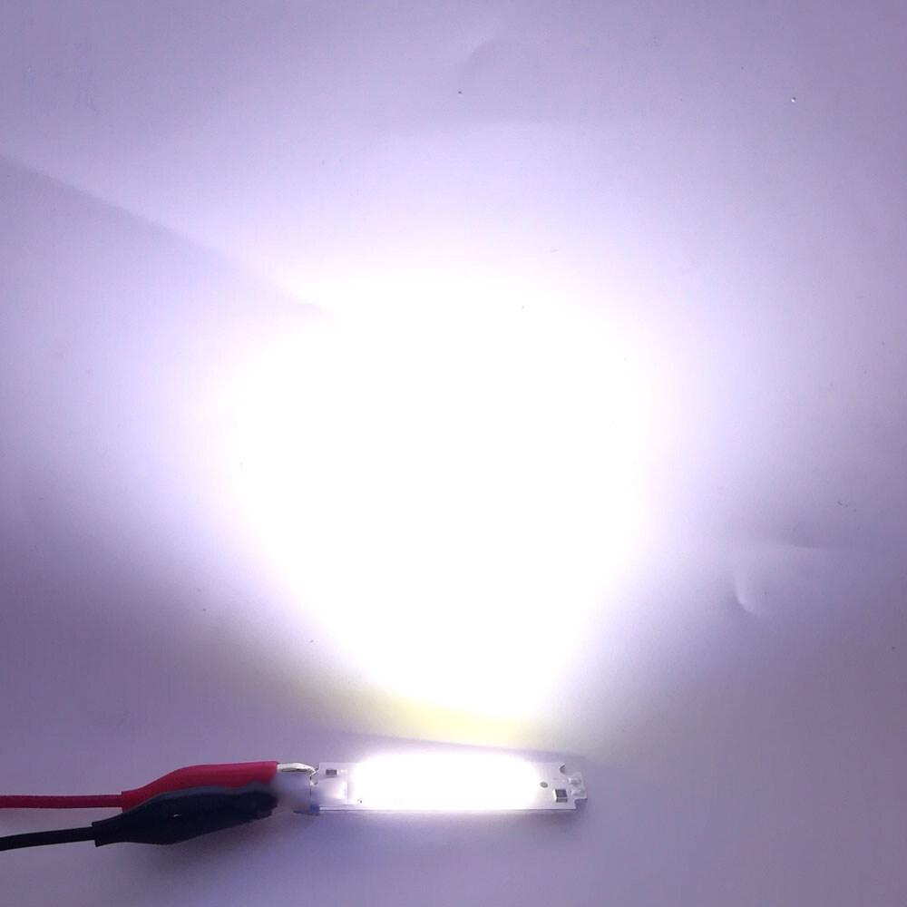 

60x15мм 2Вт DC 12В 14В Светодиодный чип на плате Линейный источник света Лампа для DIY Автомобильные фары Лампы