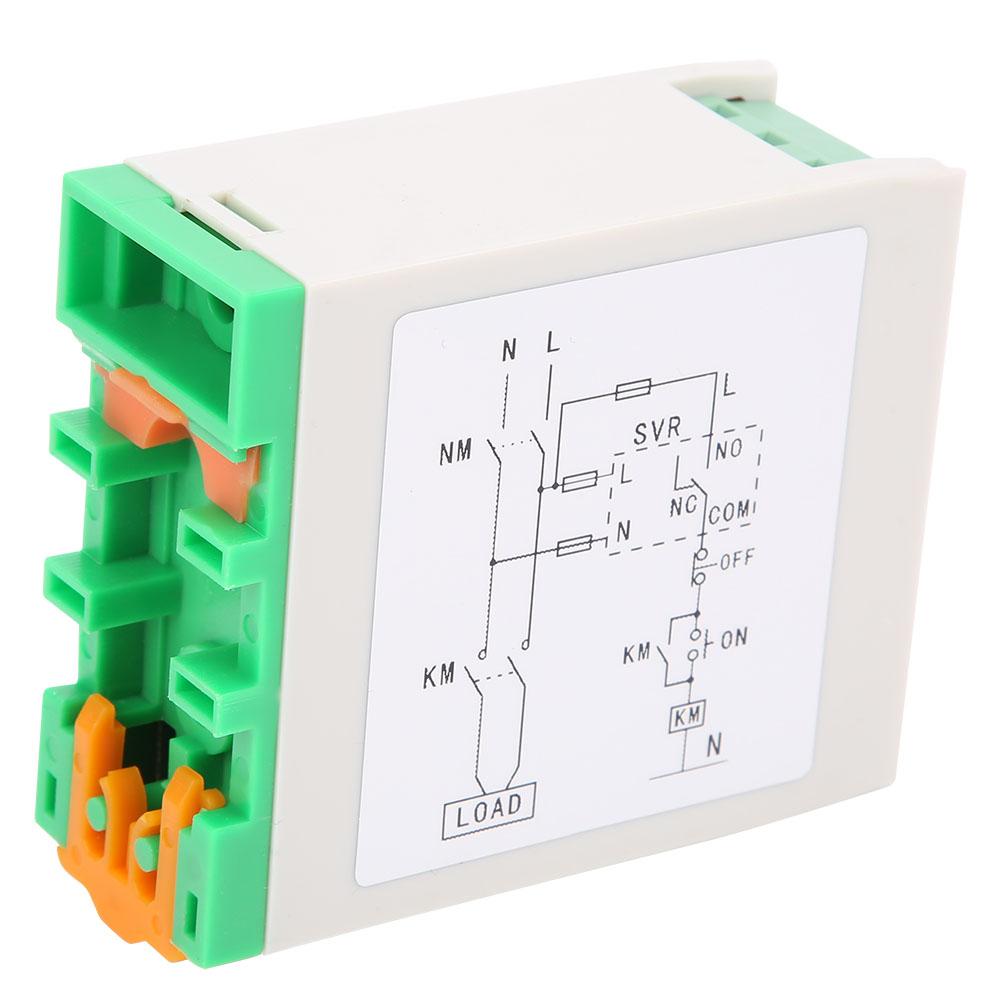 SVR220 SinglePhase Voltage Monitoring Relay 3LEDs Overvoltage Undervoltage Protection Device