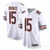 Camiseta de Fútbol NFL Chicago Bears 18 Williams 15 Odunze 2 Manga Corta Algodón Cuello en V Ropa Deportiva Hombre Mujer