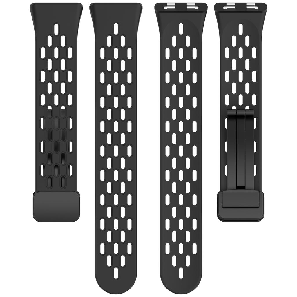 Silicone Magnetic Buckle Mesh Silicone Strap For Huawei Band 11Pro Sport Breathable Watch Band For Huawei Smart Band 11 NFC Replacement Bracelet Loop