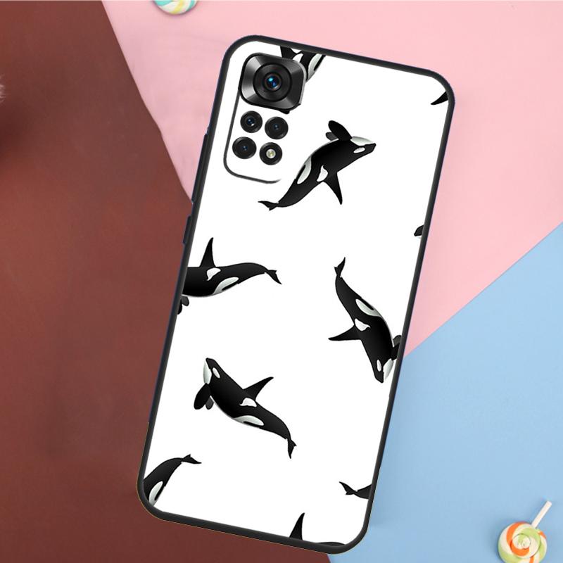 Orcas Whale Cover For Xiaomi Redmi Note 13 14 Pro 12 11 9 10 9S 10S 11S 12S Redmi 14C 10C 12C 13C Case