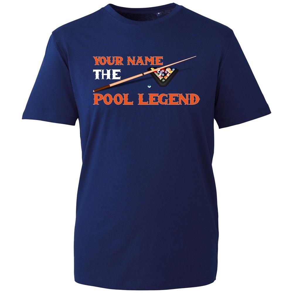 Personalised Funny Pool Tshirt Your Name Pool Legend Gift Idea Player Pub Top S