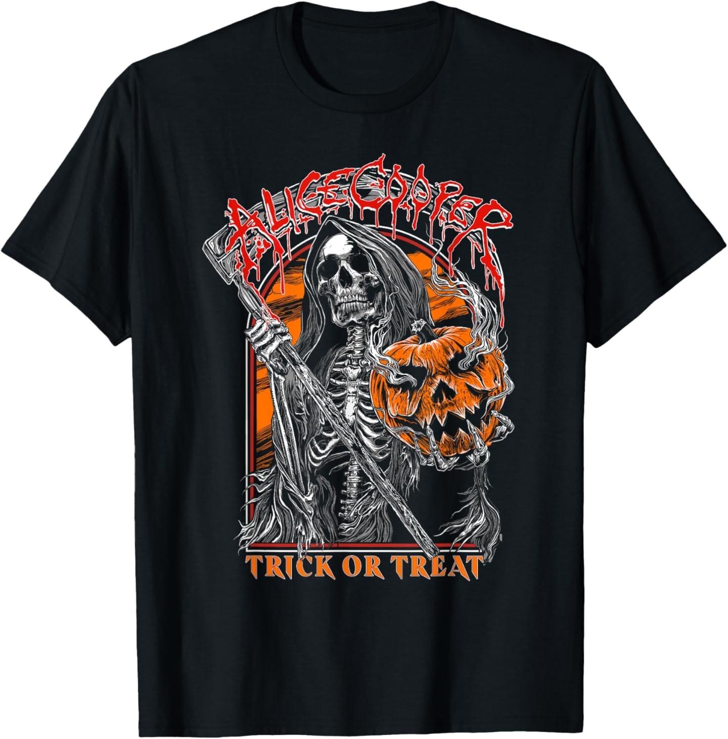 Alice Cooper – Trick Or Treat T-Shirt Mens Womens Tees Top XL
