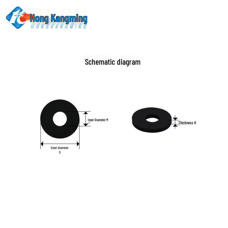Shock-Absorbing Silicone Washer Pad Gasket – Soft Rubber Flat Sealing for M4, M5, M6, M8, M10.
