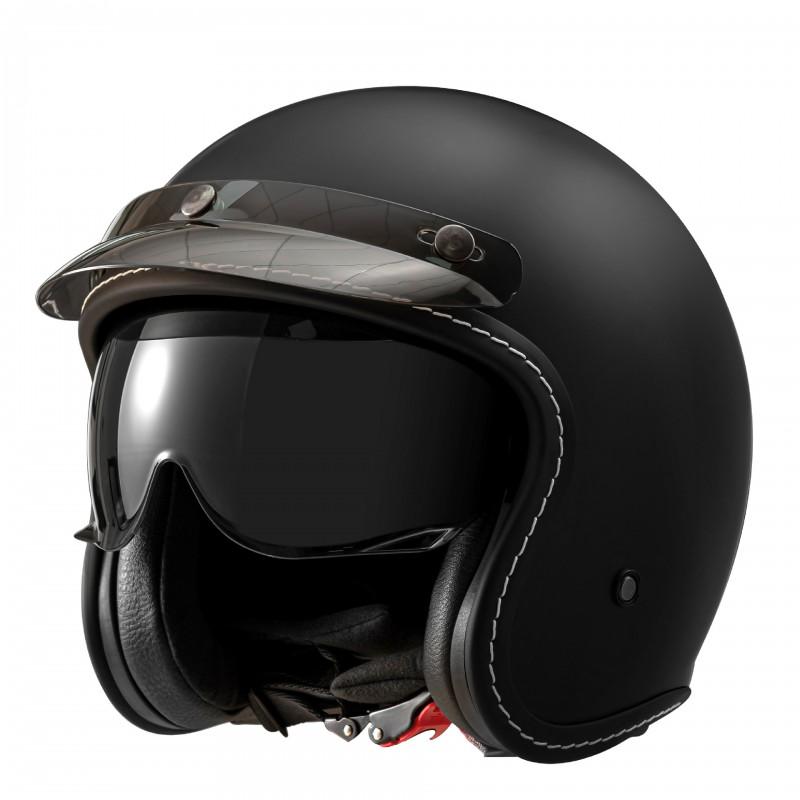 3/4 Open Face Motorcycle Helmet Cruiser Scooter Retro Vintage Riding Street Bike Safety Gear