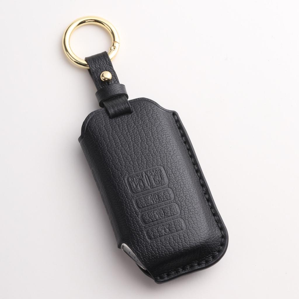 Customized Leather Car Key Cover Is Suitable for Handmade High-end Key Bag Shell Buckle Cowhide for Kia Commercial Vehicles