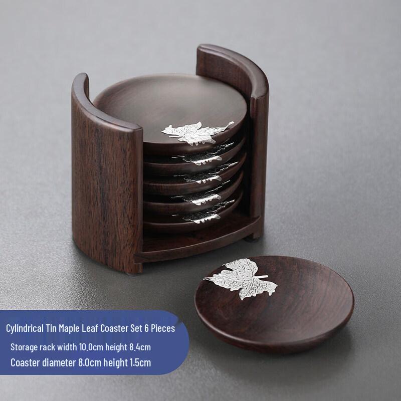 Star Solid Wood Teacup Coaster