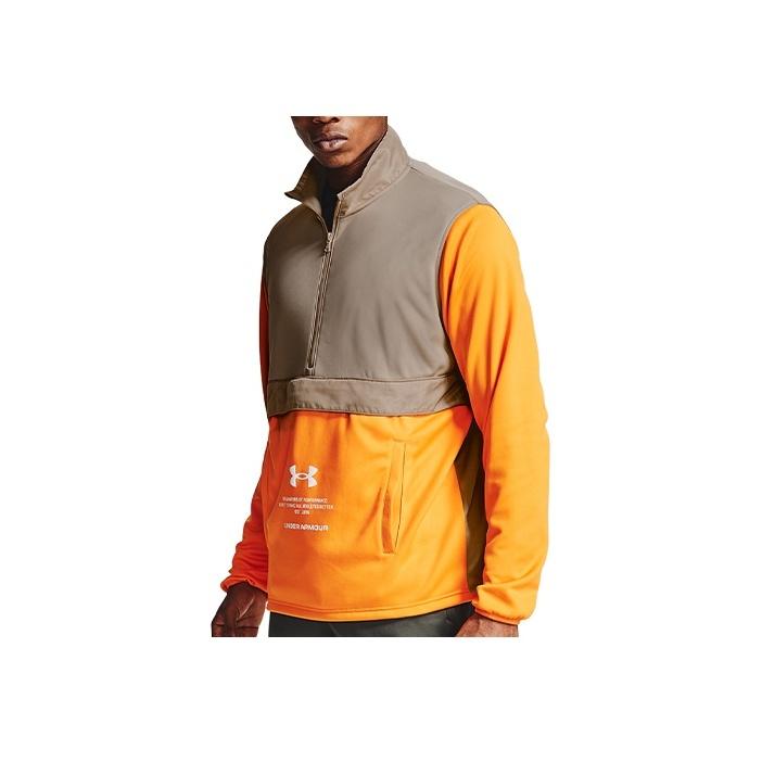 Under Armour Storm 1/2 Zip Stand Collar Fleece Sports Jacket Men Jackets Highland-Tan 1357084-200